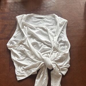 lululemon athletica White Tie-Front Tank Top